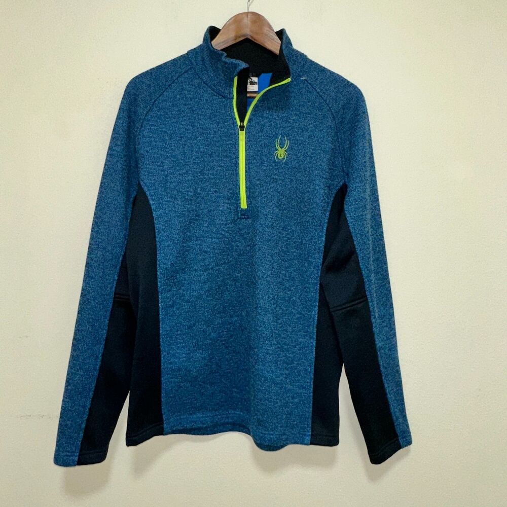 Spyder Mens Half Zip Outbound Stryke Sweater Jacket Pullover Sweater Size Large